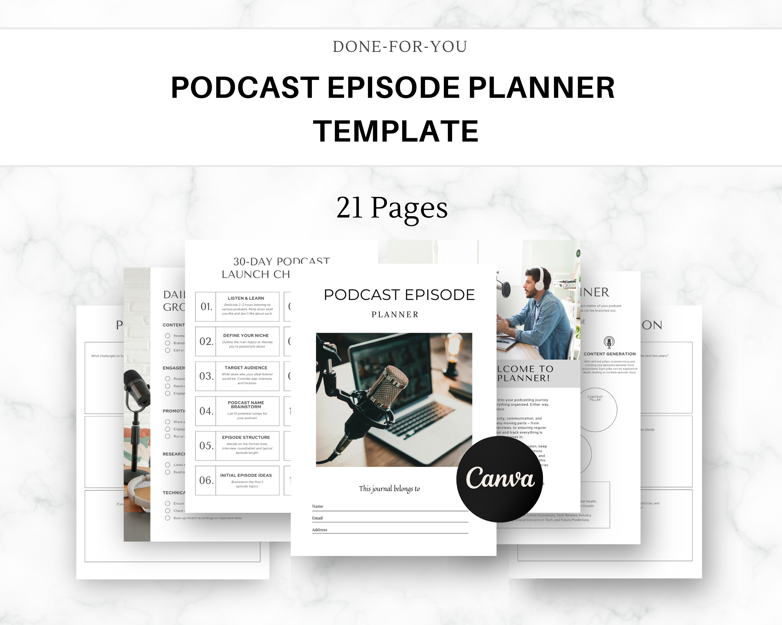 Podcast Episode Planner Template