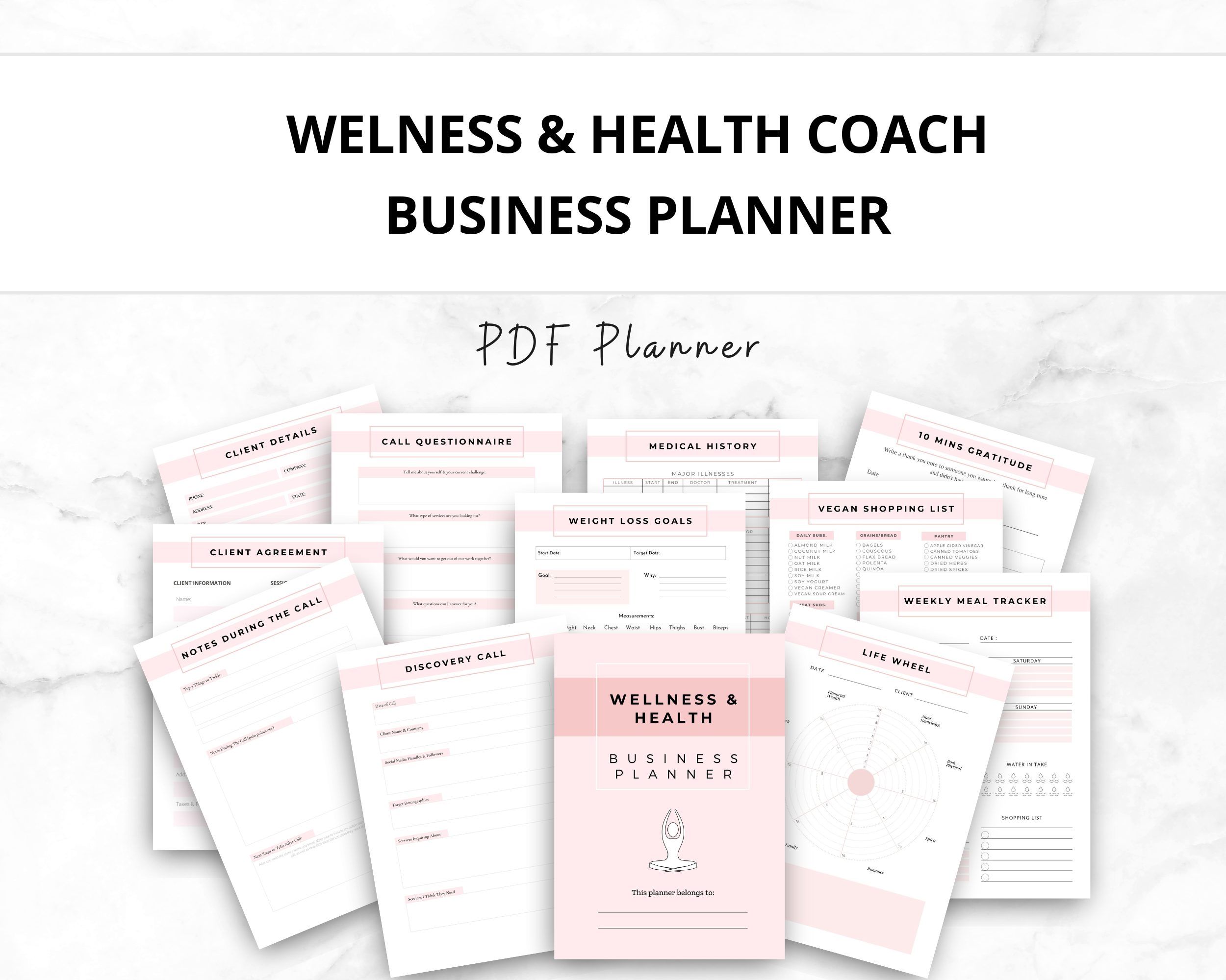 Wellness Coach Business Planner