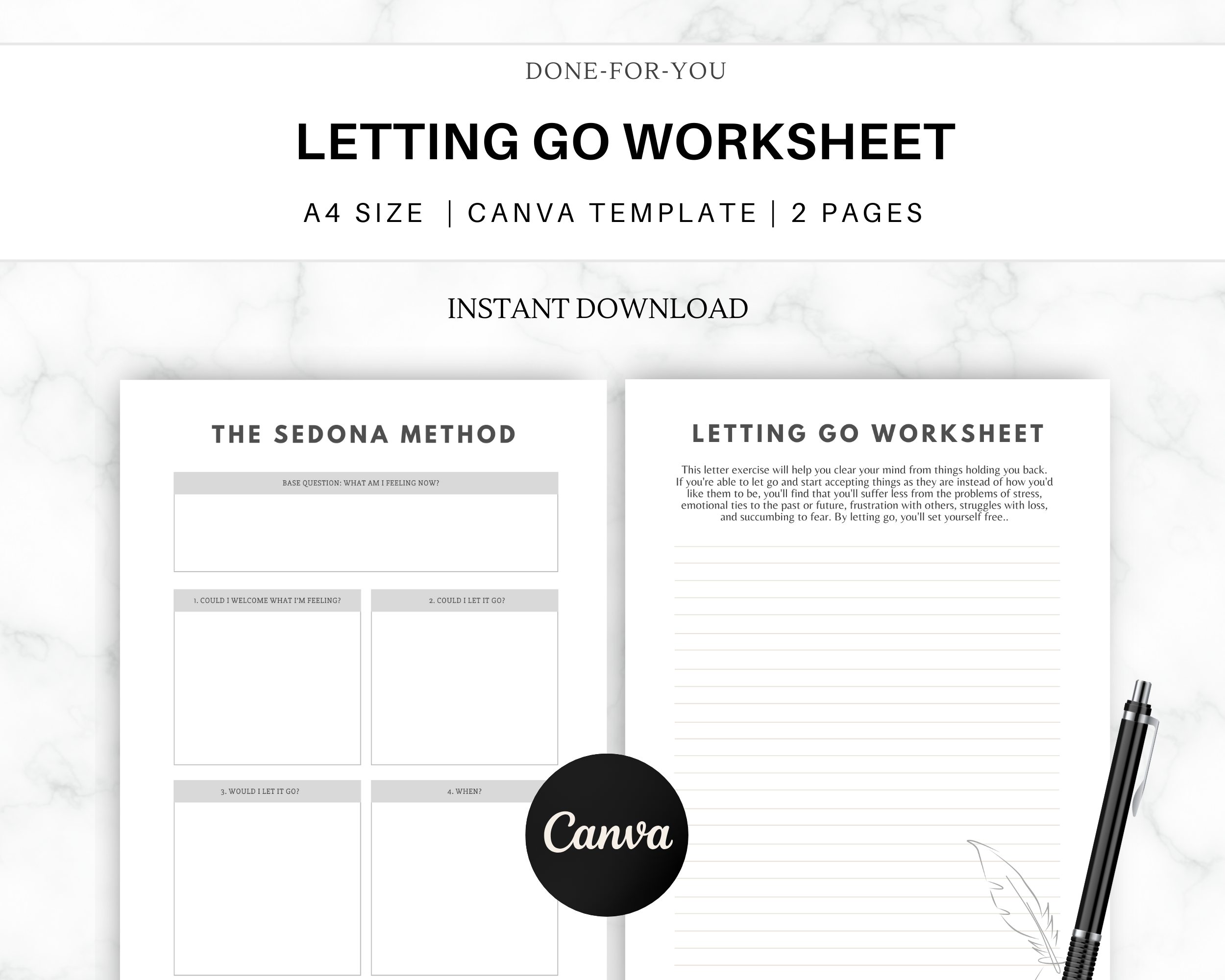 Letting Go Worksheet