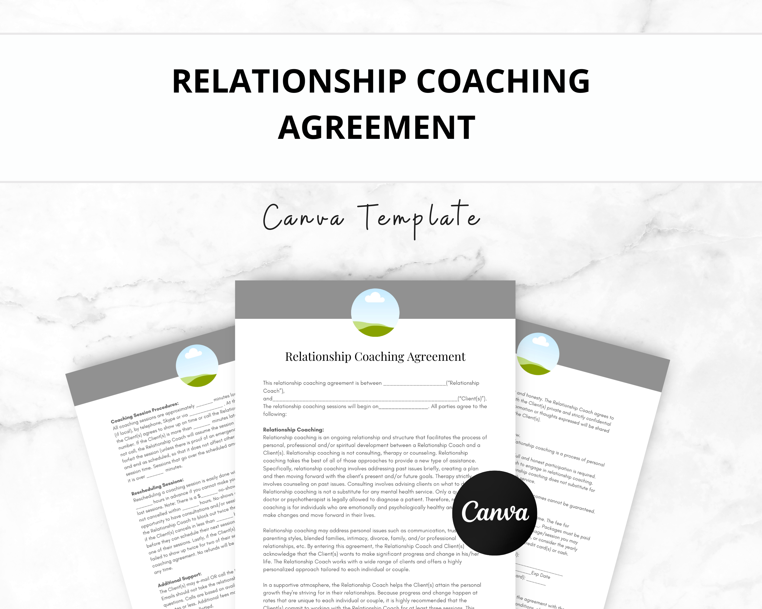 Relationship Coach Contract Template