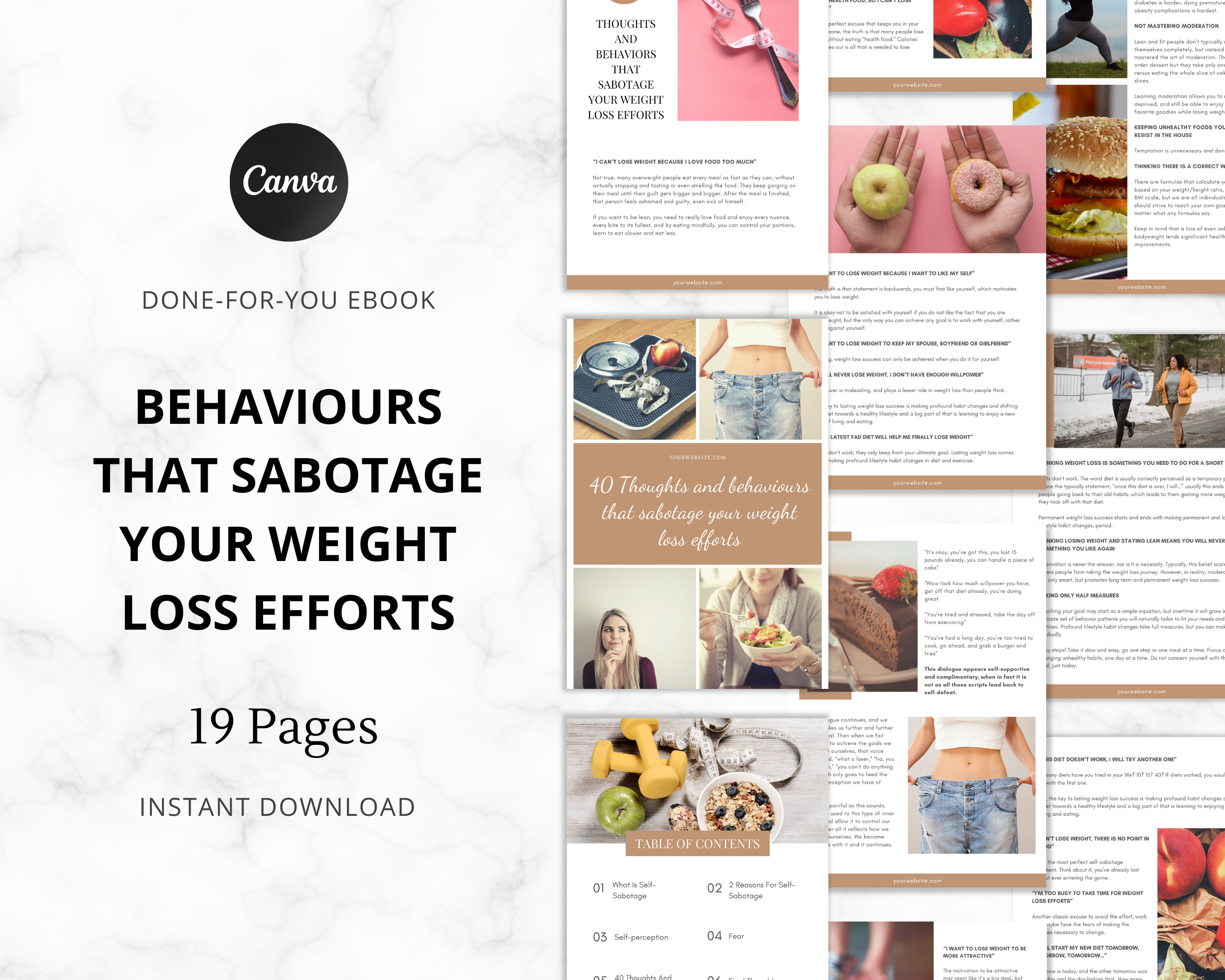 40 Thoughts and Behaviours That Sabotage Your Weight Loss Efforts