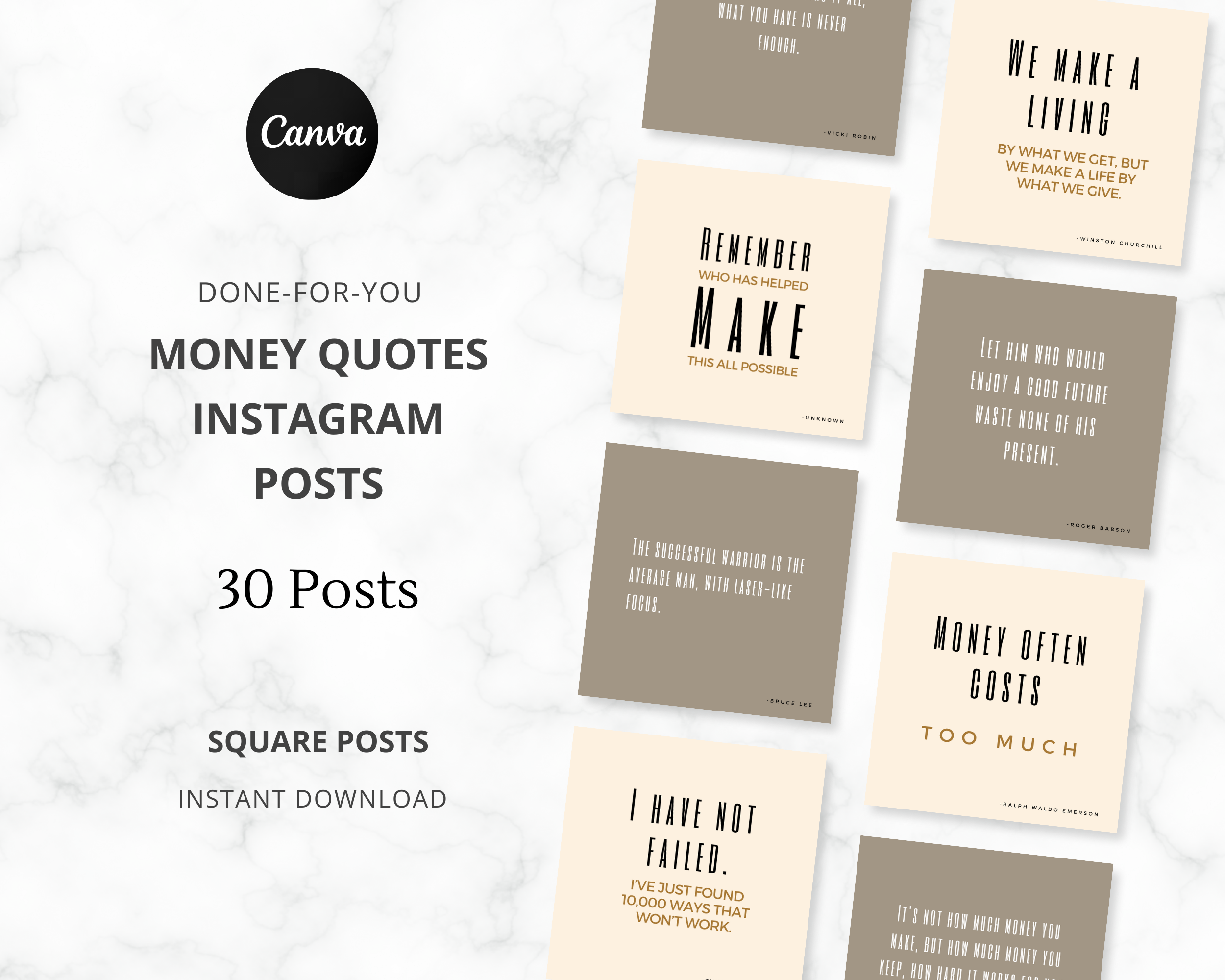 Money Quotes Instagram Square Posts