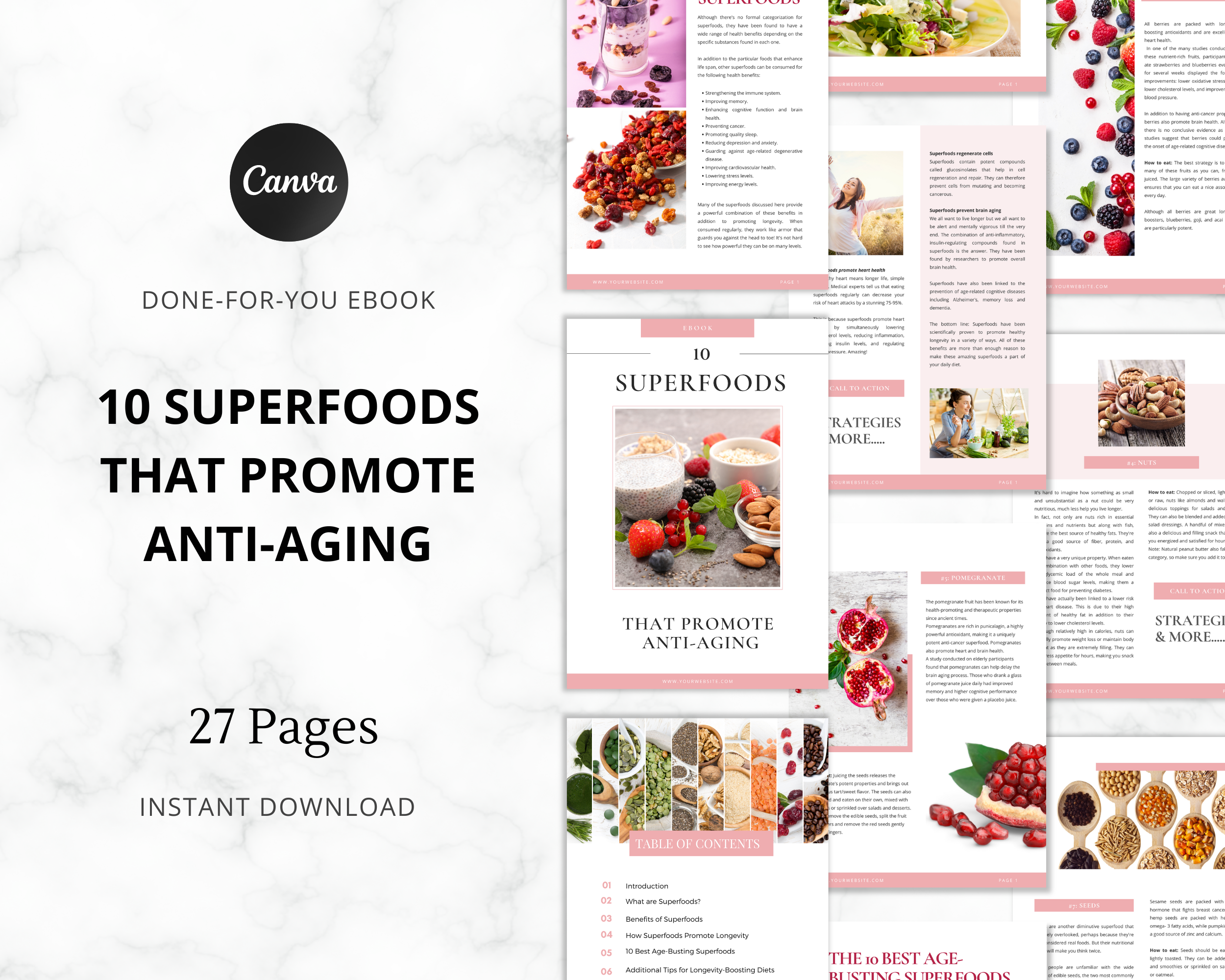 10 Superfoods that Promote Anti-Aging Ebook