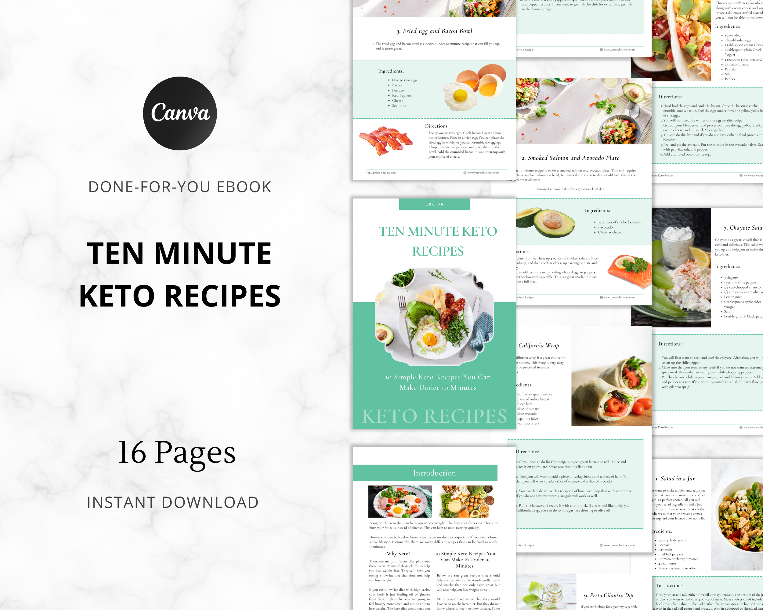 10 Minute Keto Recipes Ebook