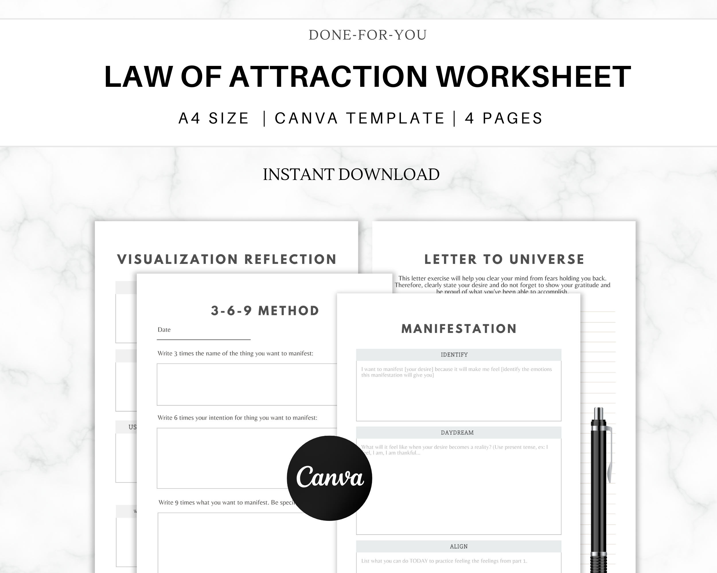 Law of Attraction Worksheet