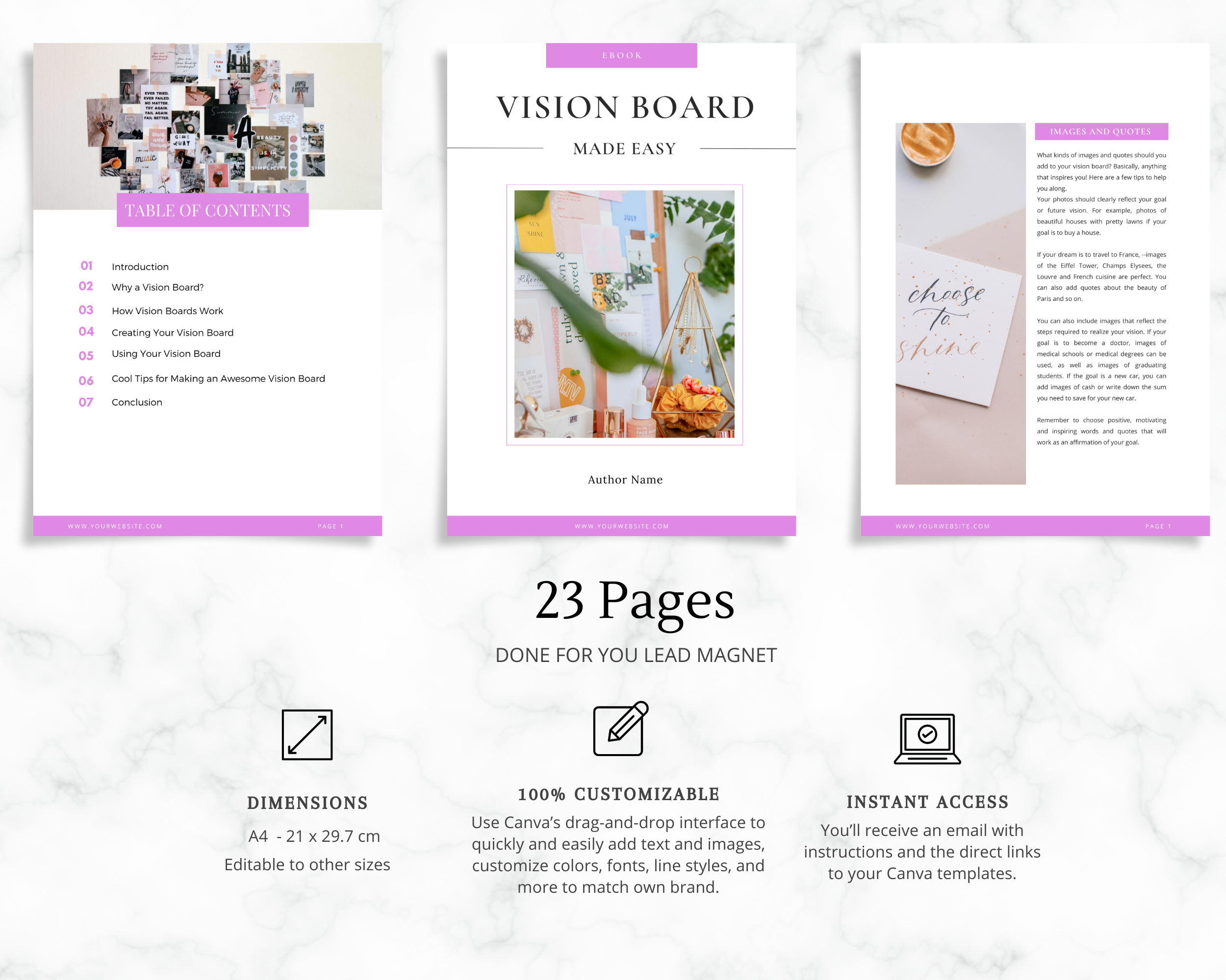 Vision Board Made Easy Ebook