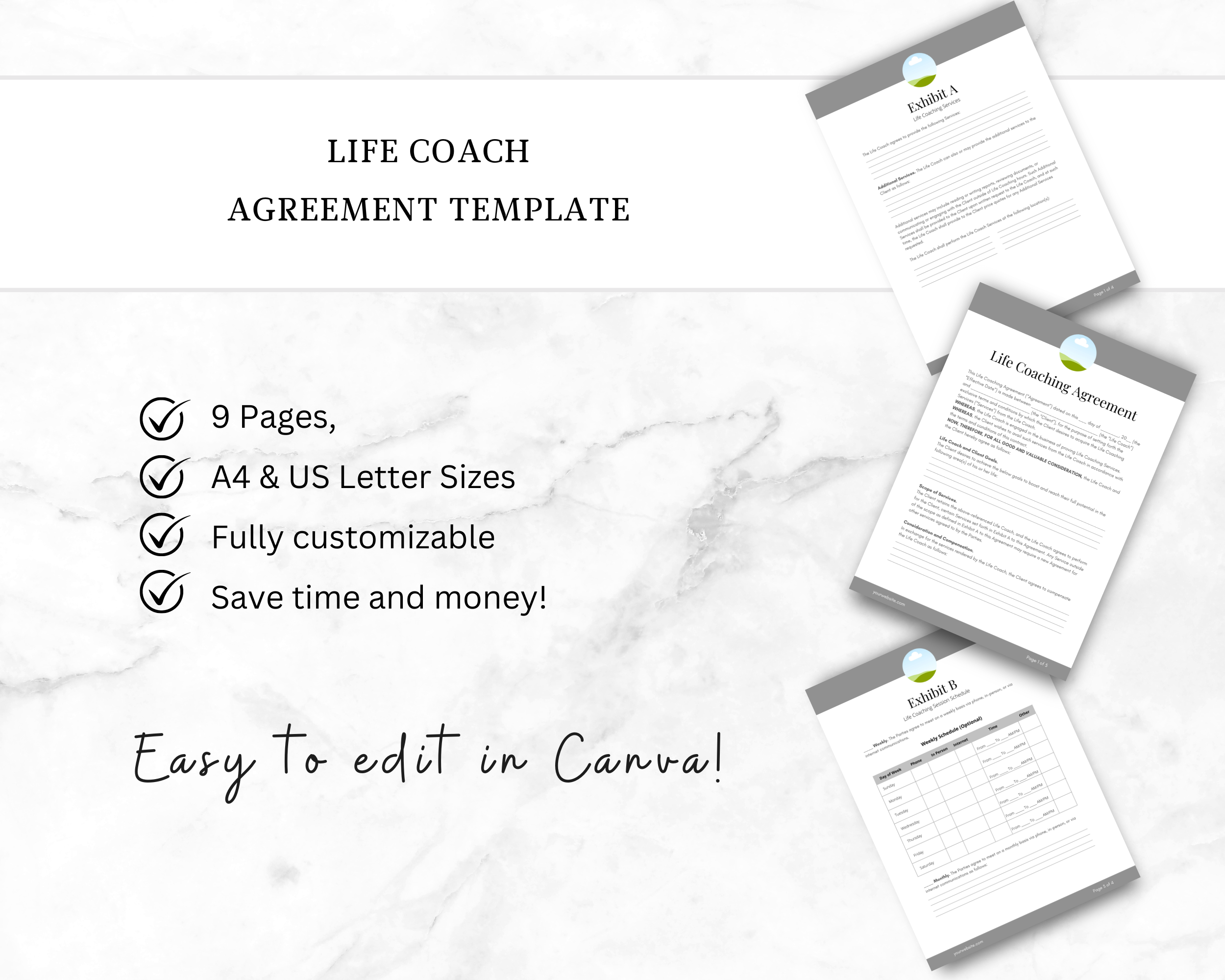 Life Coach Contract Template