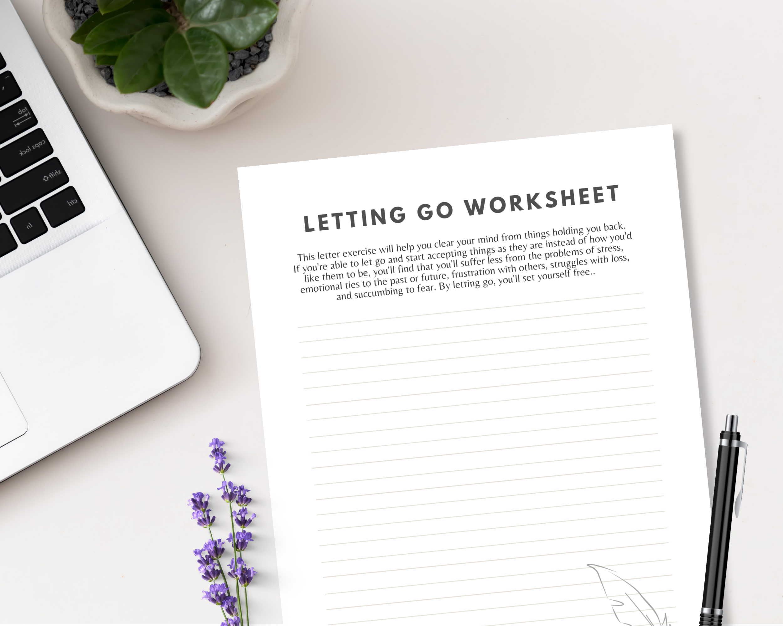 Letting Go Worksheet