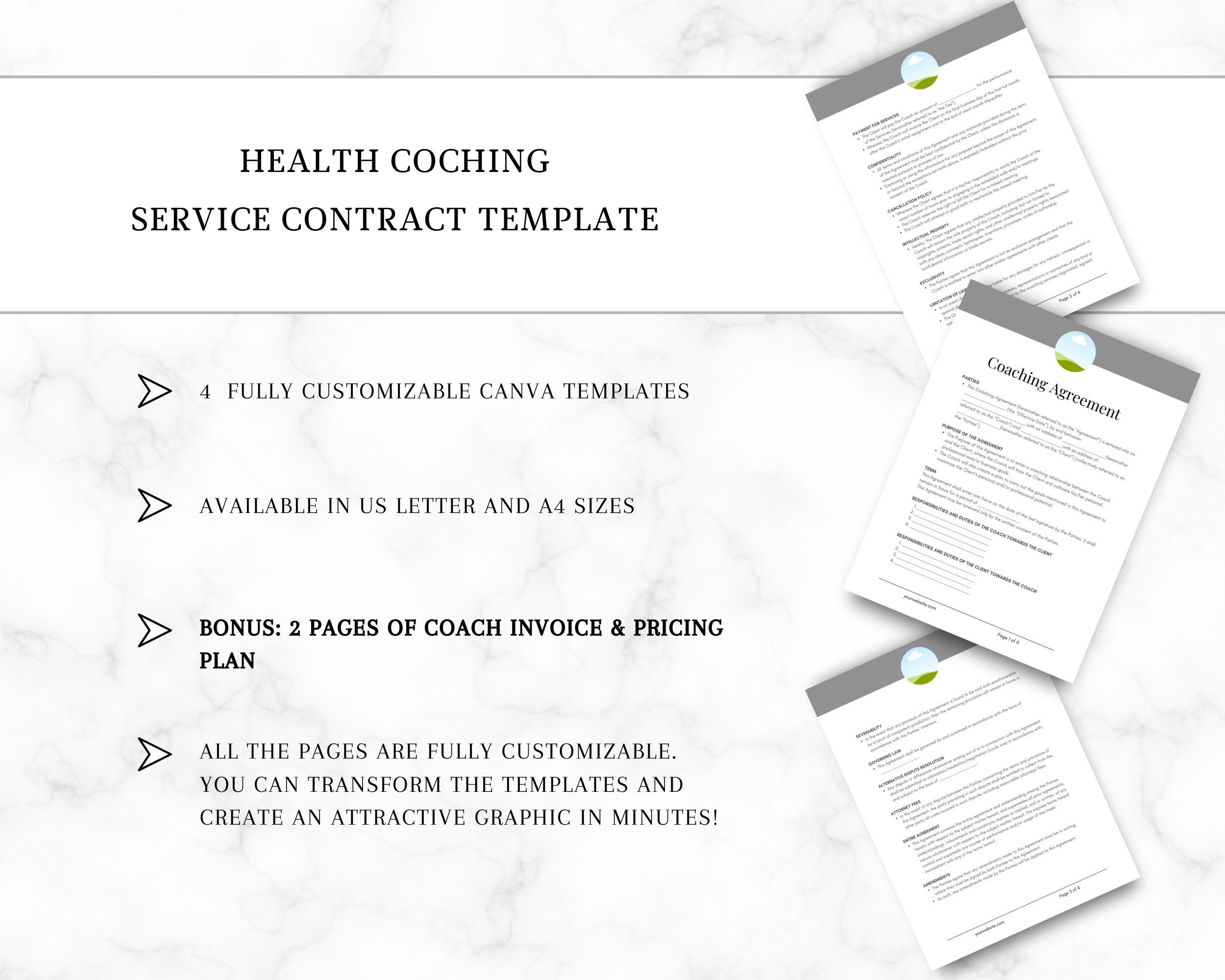 Health Coach Contract Template