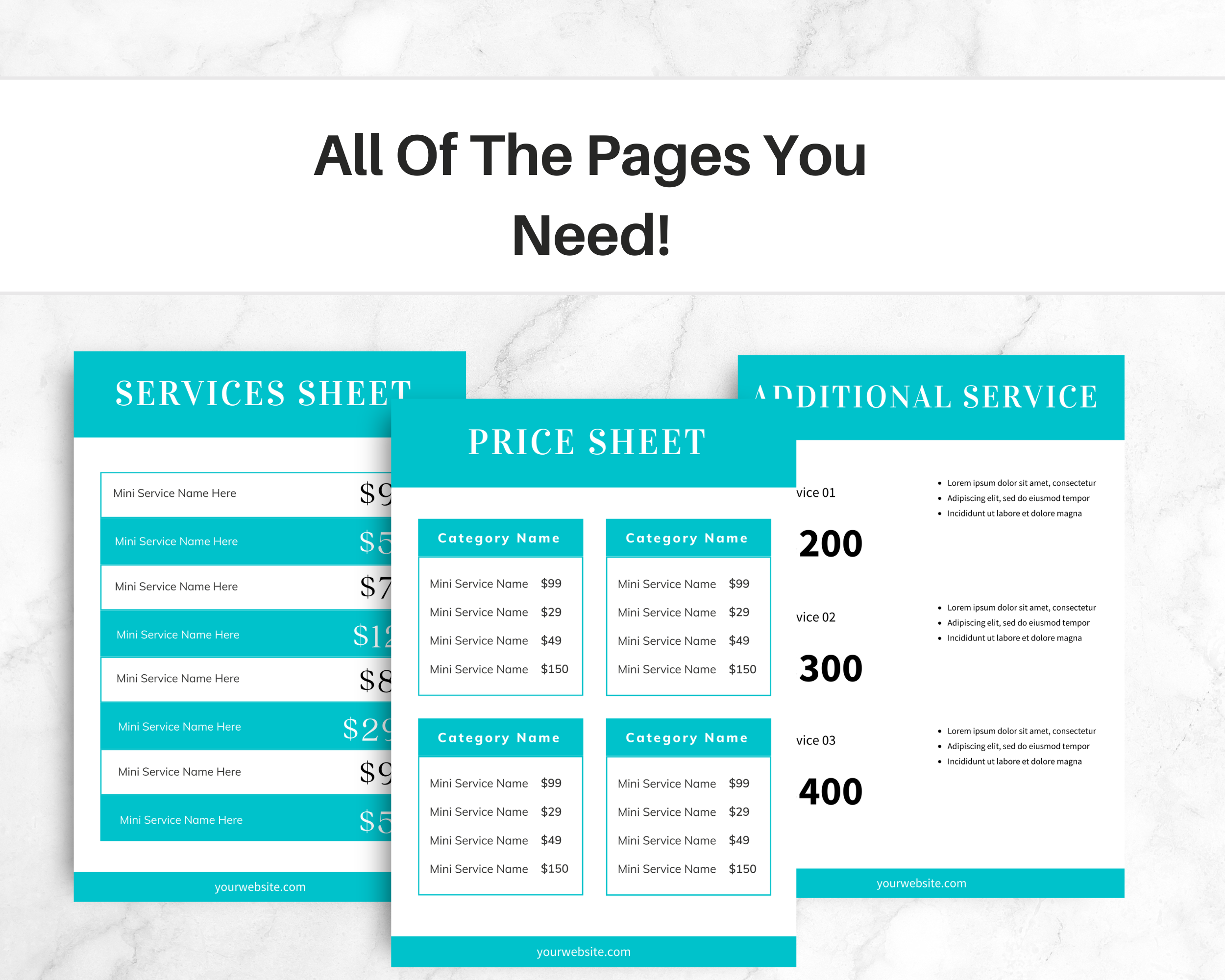 Green Services & Pricing Template