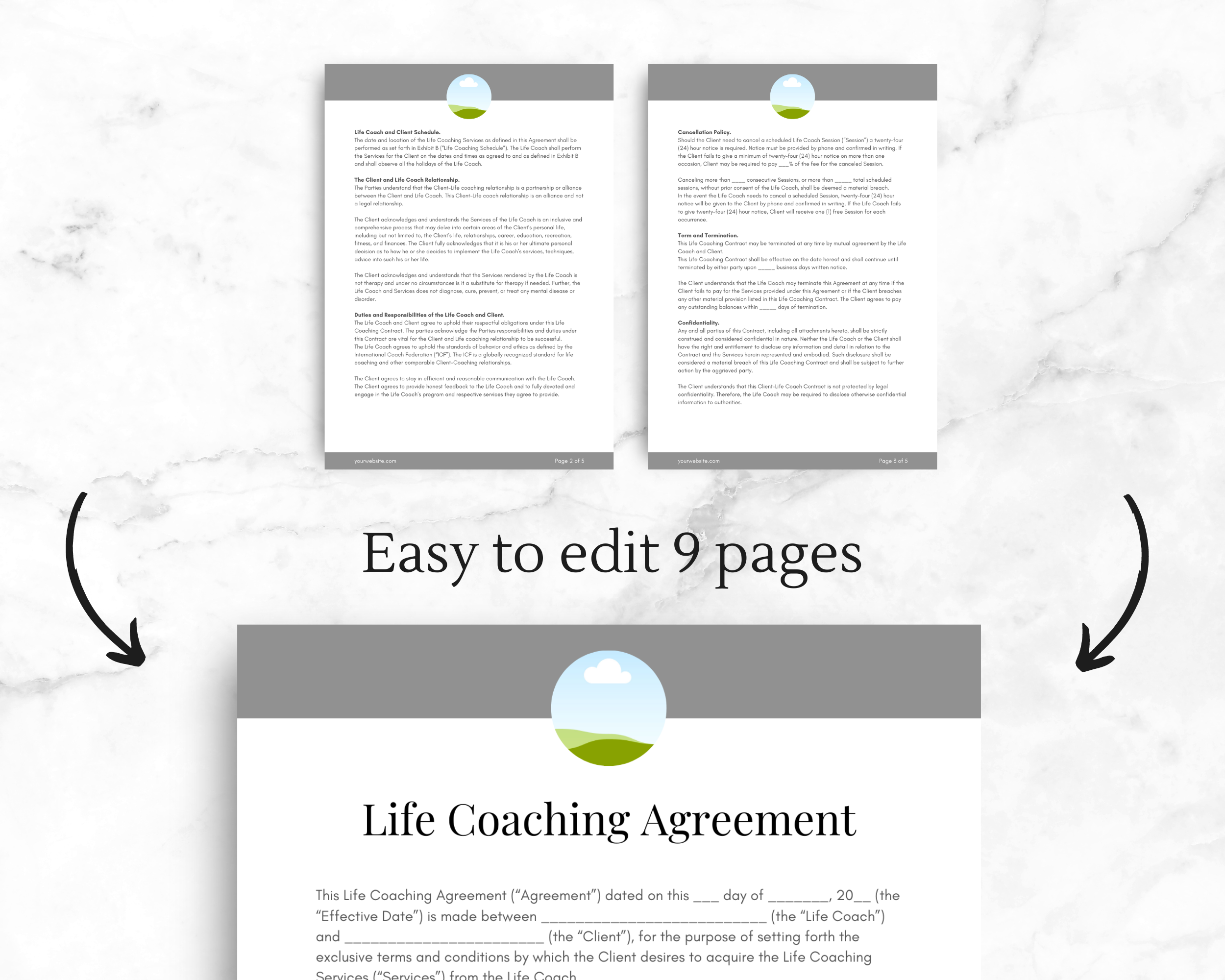 Life Coach Contract Template