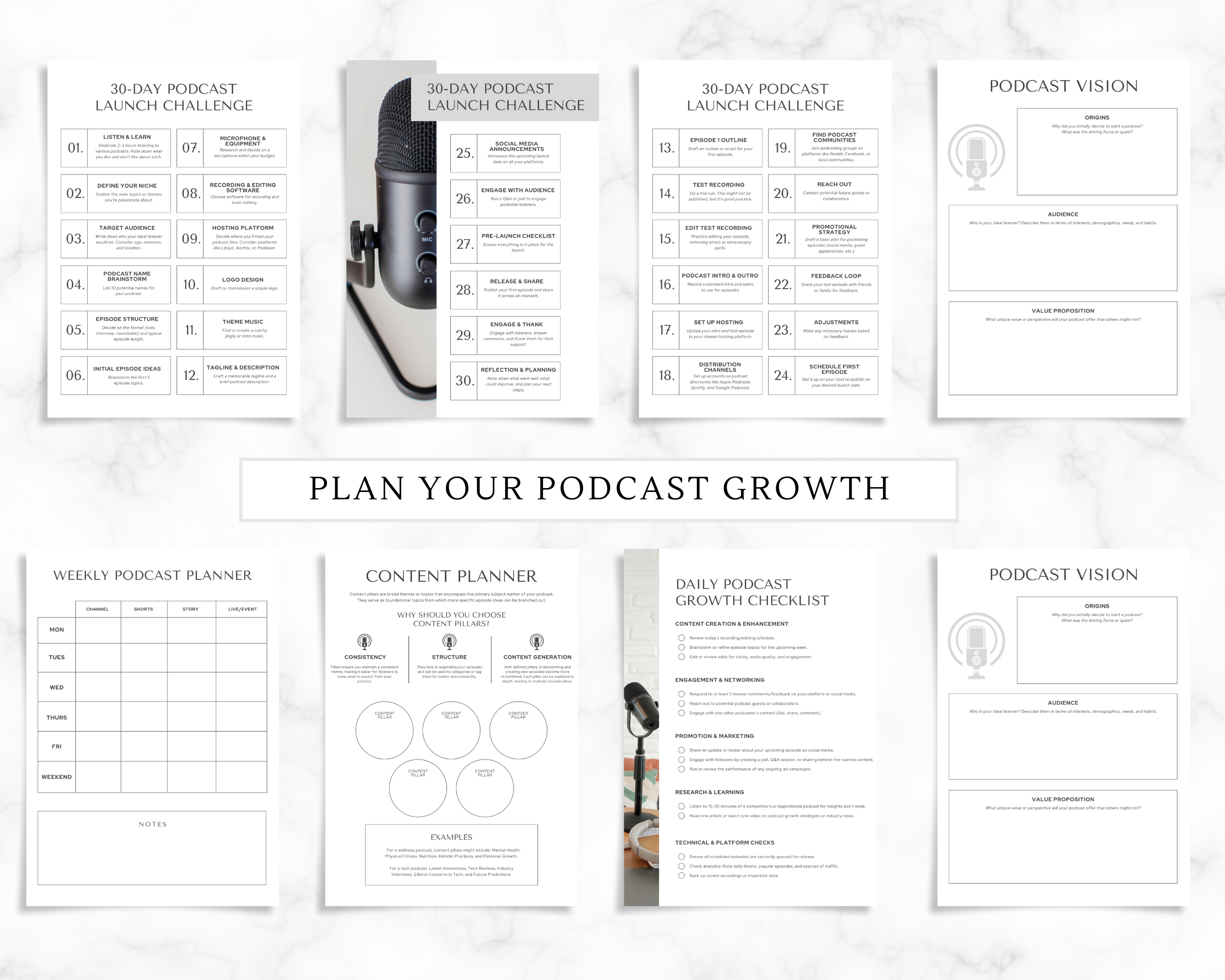 Podcast Episode Planner Template