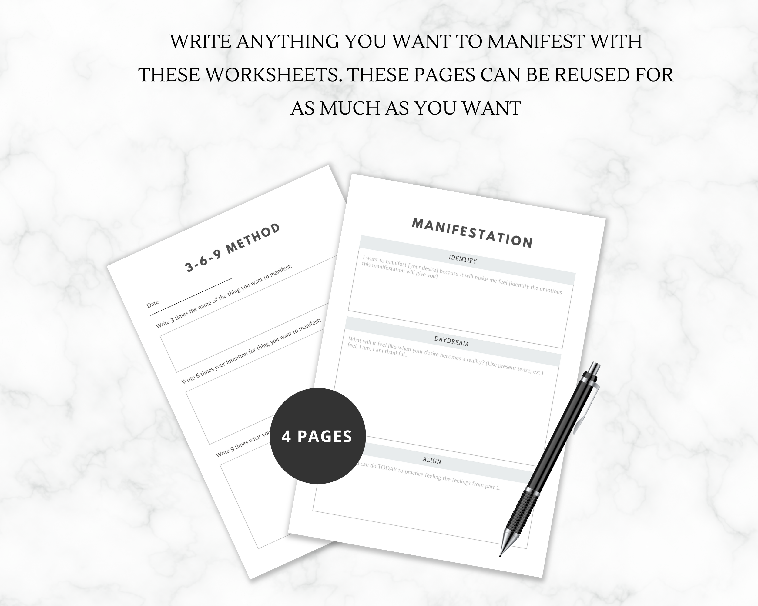 Law of Attraction Worksheet