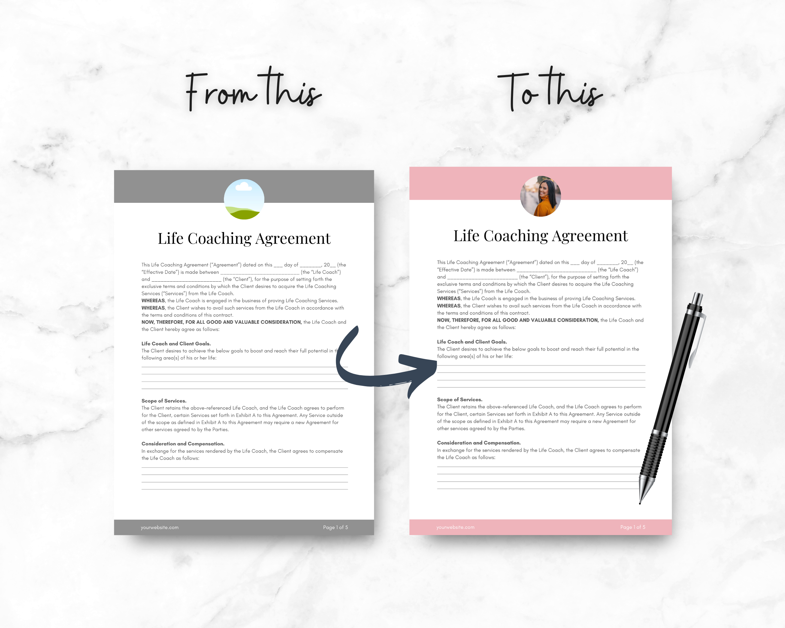 Life Coach Contract Template