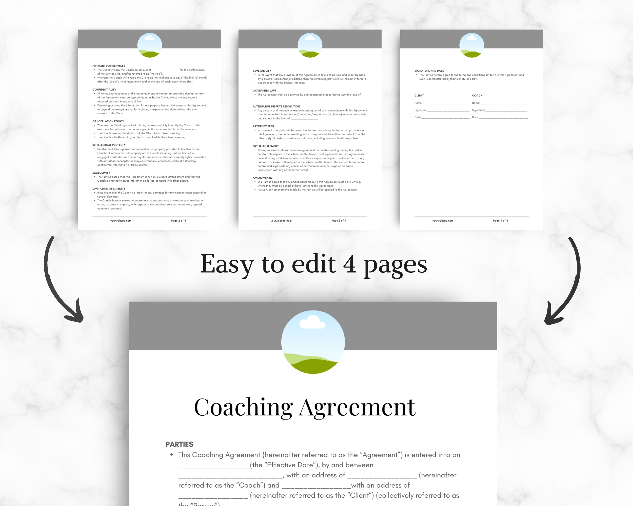 Health Coach Contract Template