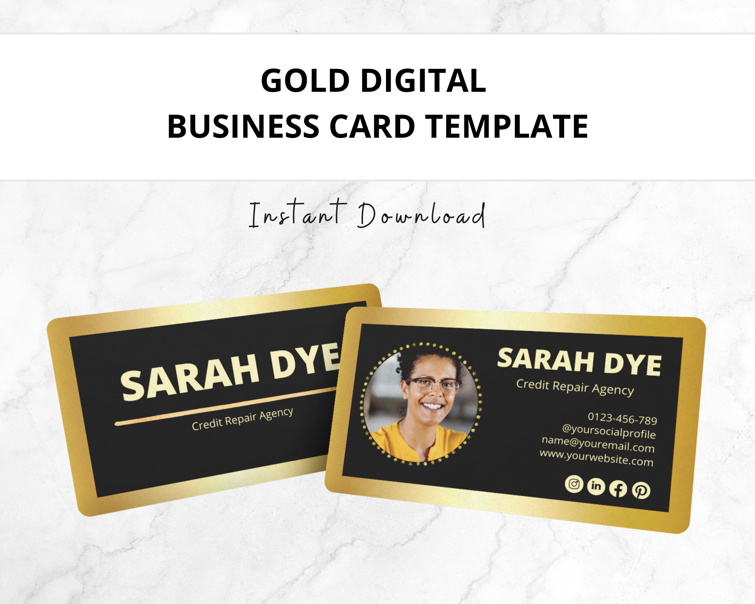 Gold Business Card